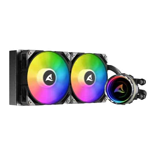 Sharkoon S80 240mm All-in-One ARGB Intel/AMD CPU Liquid Cooler Black